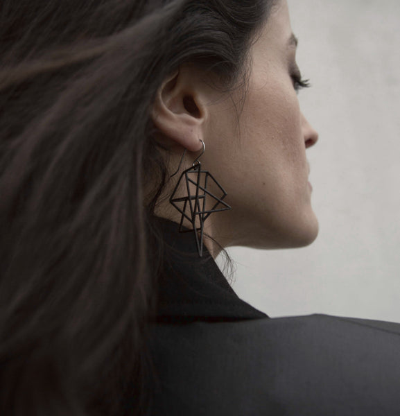Polygon Cage Earrings